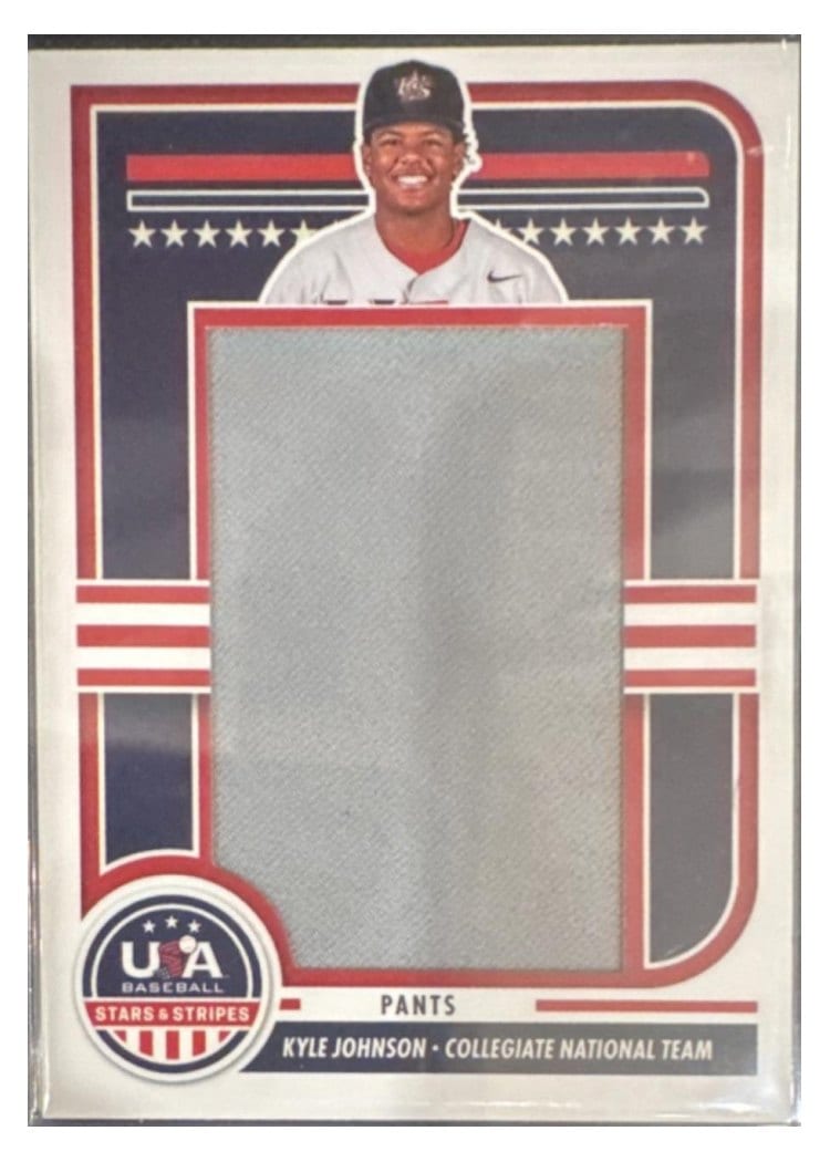 2025 Panini Stars & Stripes Jumbo Material Pants Kyle Johnson #JMJ-KF card