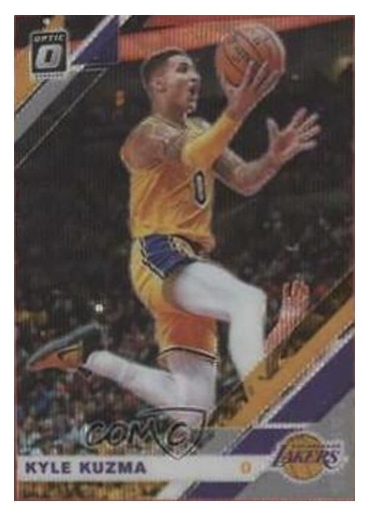 2019-20 Donruss Optic Base Set Kyle Kuzma #80 card