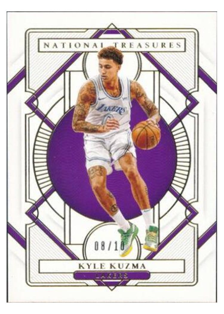 2020-21 Panini National Treasures Base Set Kyle Kuzma #47 card