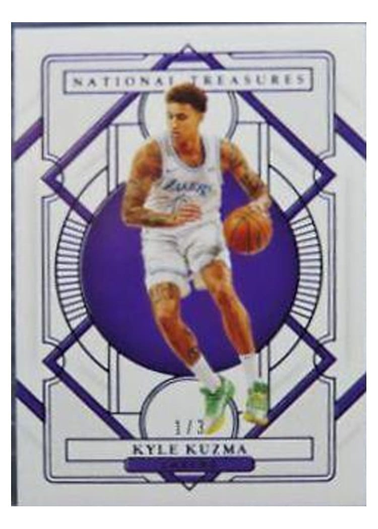 2020-21 Panini National Treasures Base Set Kyle Kuzma #47 card