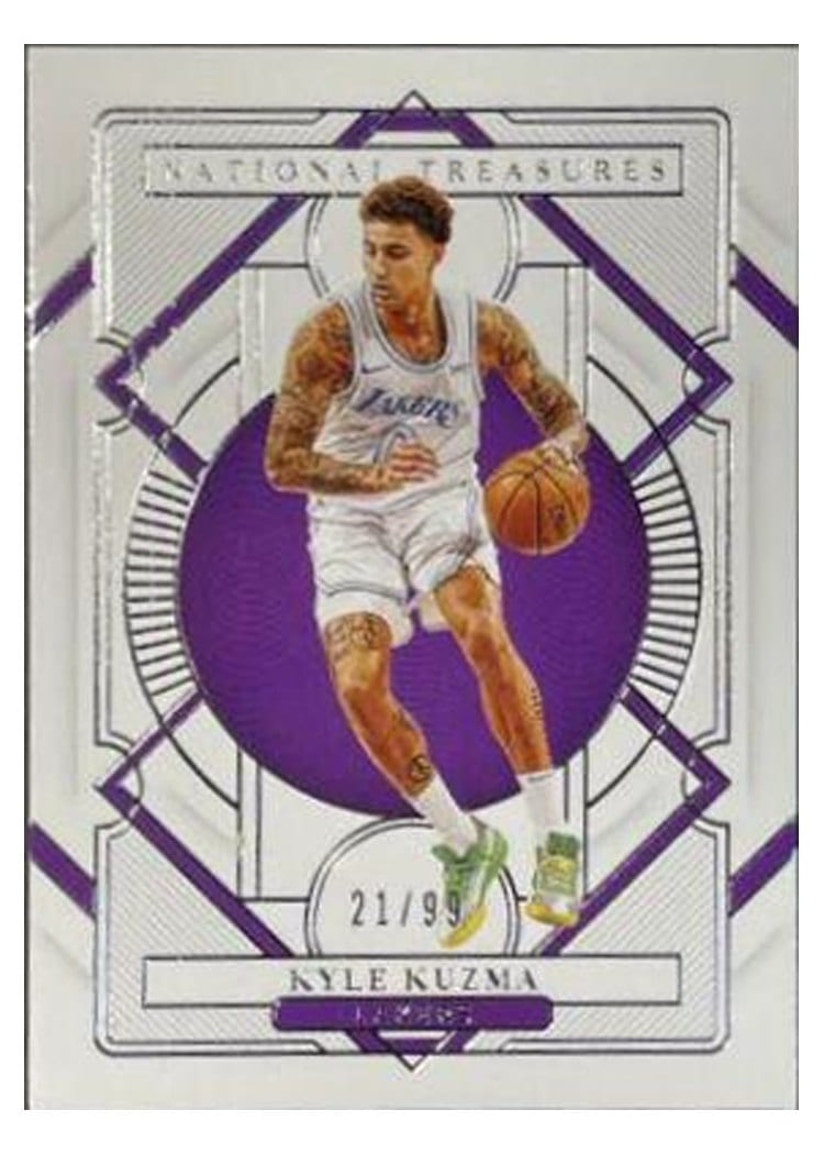 2020-21 Panini National Treasures Base Set Kyle Kuzma #47 card