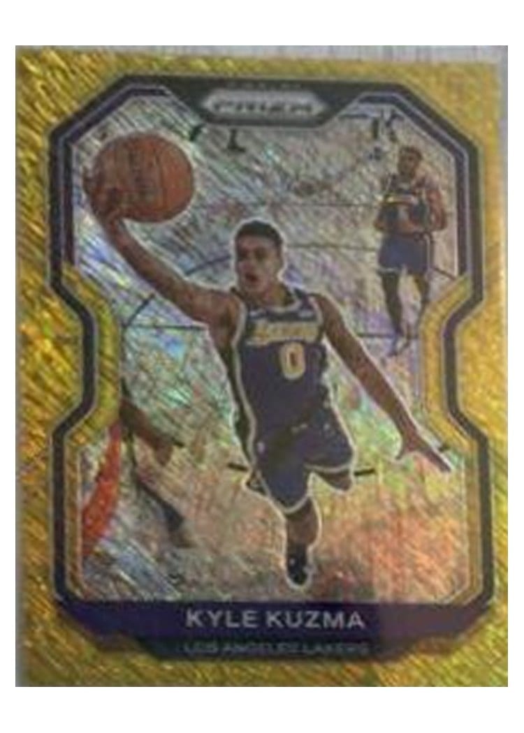2020-21 Panini Prizm Base Set Kyle Kuzma Gold Wave Prizm #244 card