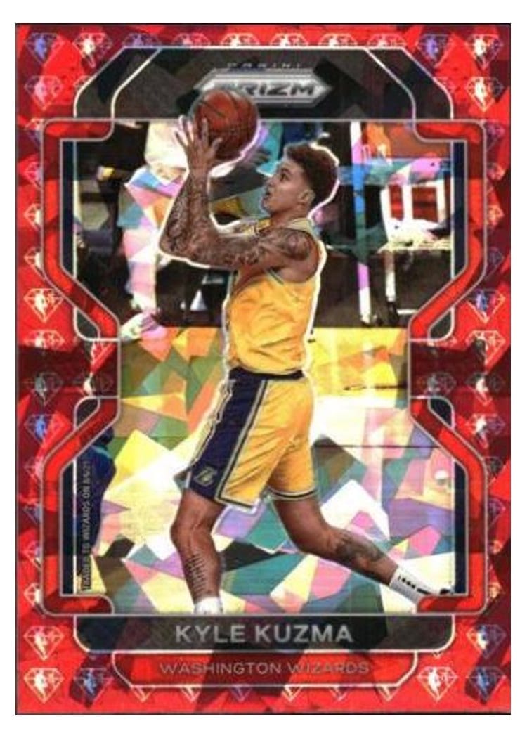 2021-22 Panini Prizm Base Set Kyle Kuzma #156 card