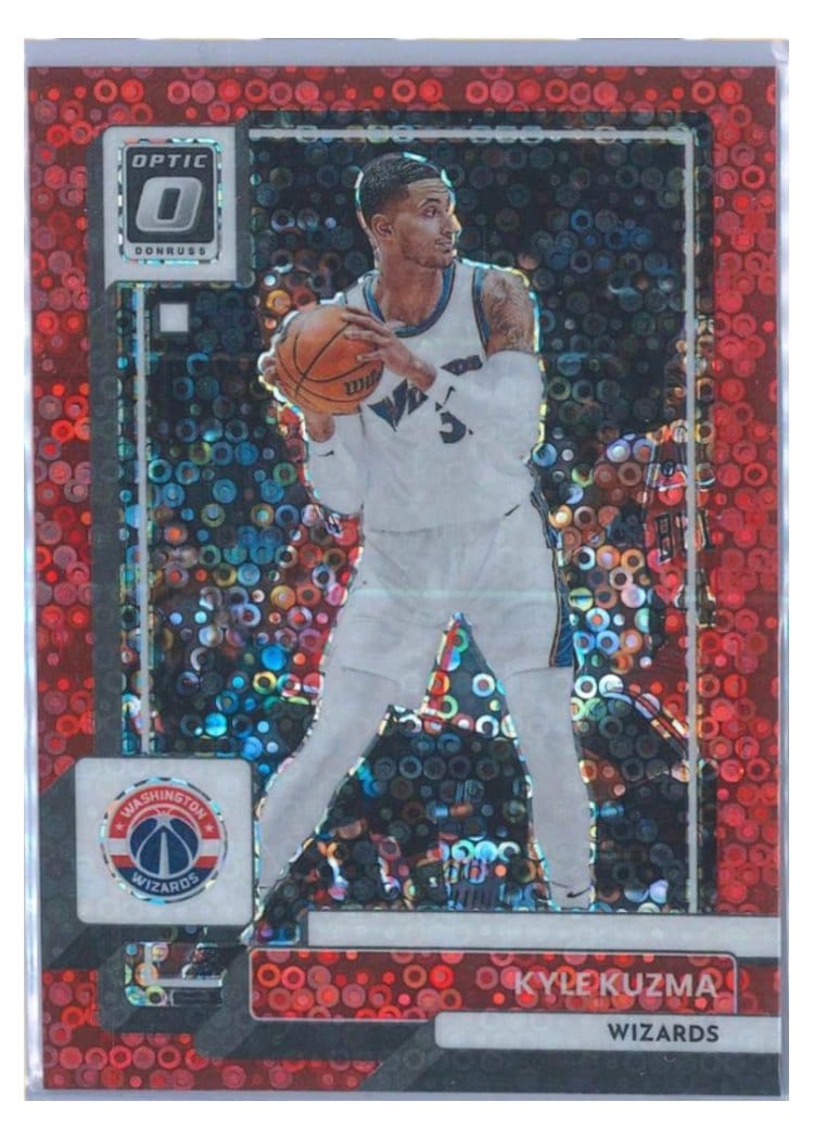 2022-23 Donruss Optic Base Set Kyle Kuzma Fast Break Red #155 card