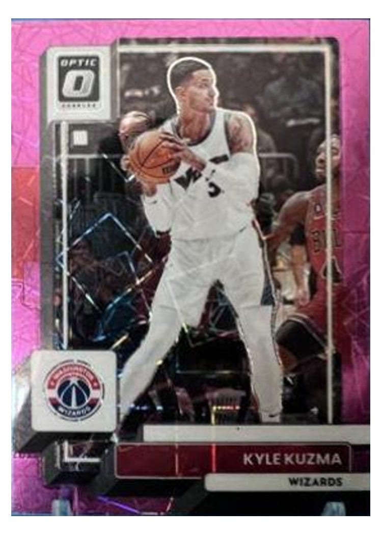 2022-23 Donruss Optic Base Set Kyle Kuzma Pink Velocity #155 card