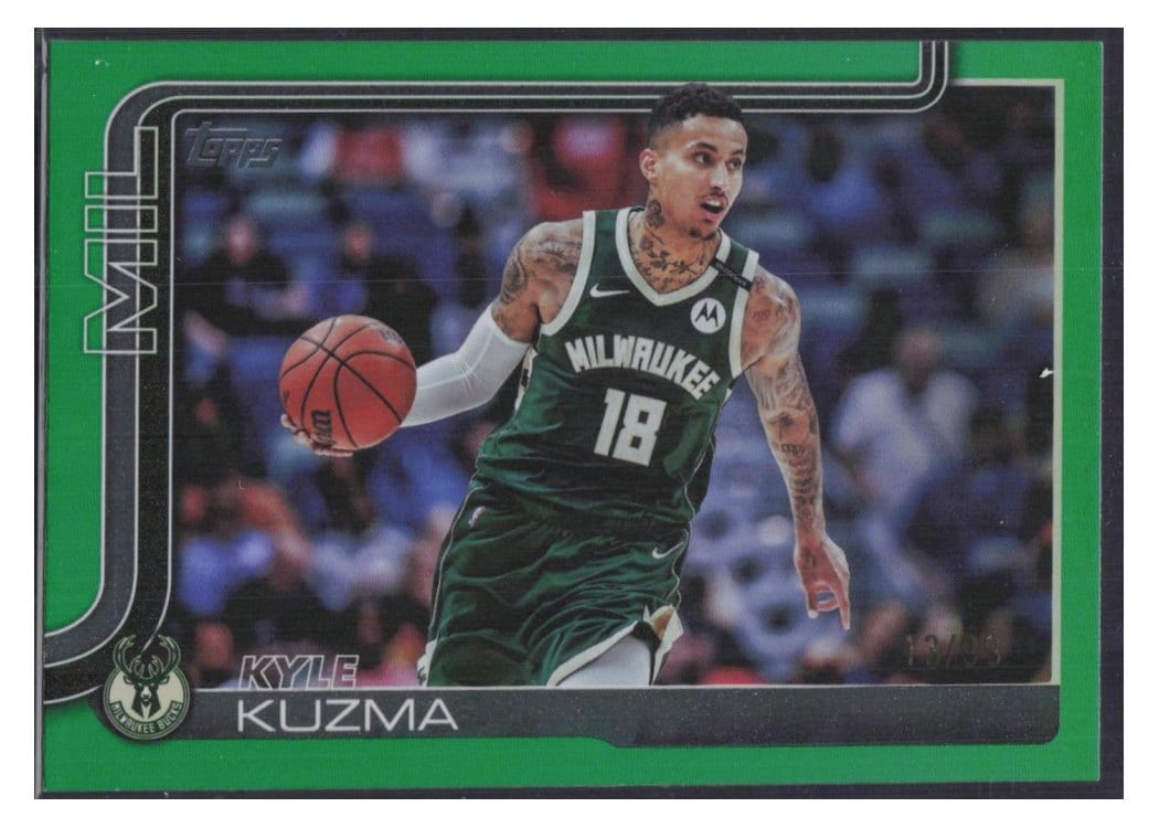 2025-26 Topps Base Set Kyle Kuzma Green Rainbow #56 card