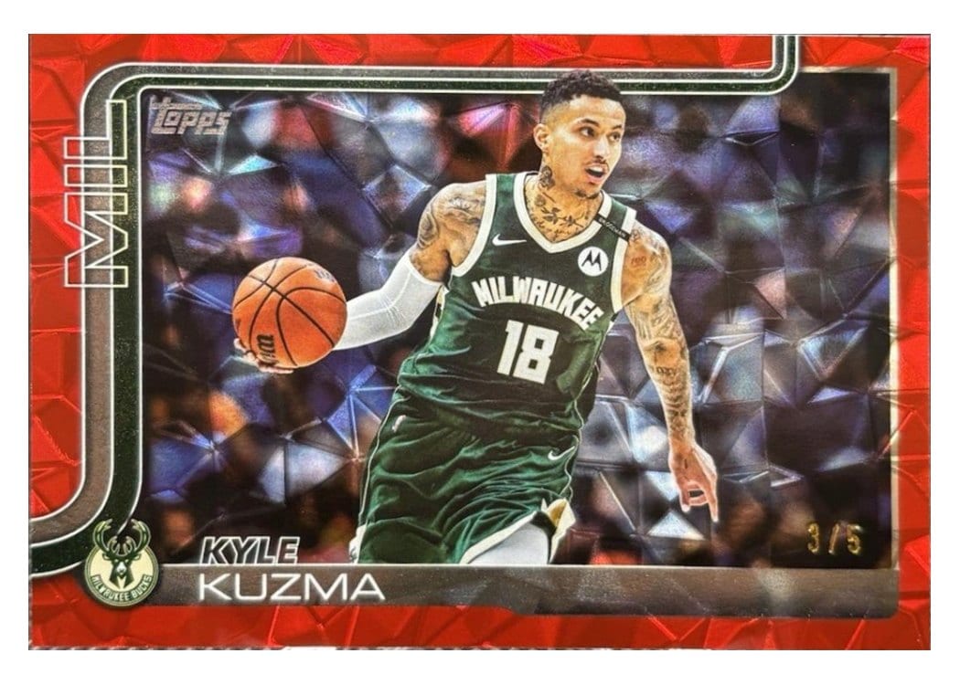 2025-26 Topps Base Set Kyle Kuzma Red Diamante #56 card