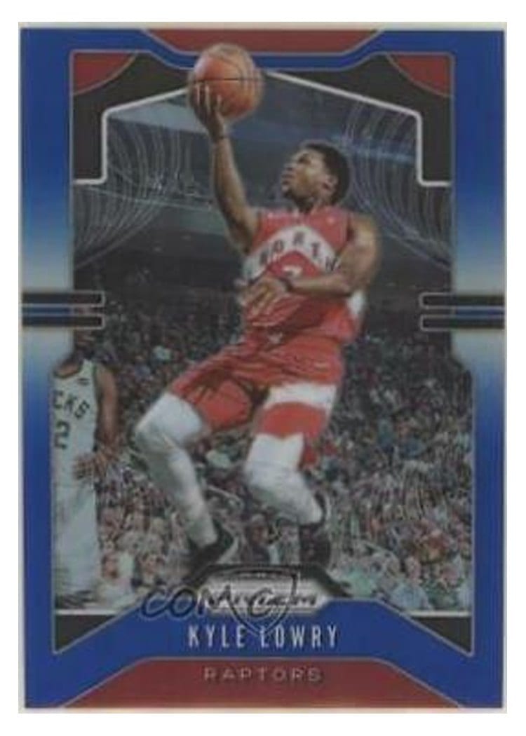 2019-20 Panini Prizm Base Set Kyle Lowry Blue Prizm #155 card