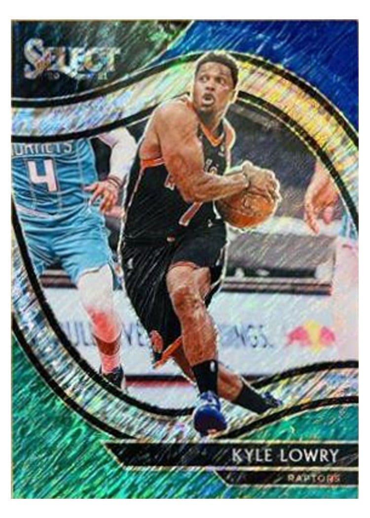 2020-21 Panini Select Base Set Kyle Lowry Blue Prizm #217 card