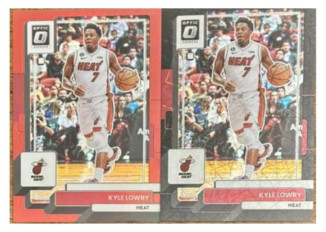 2022-23 Donruss Optic Base Set Kyle Lowry Black Velocity #144 card