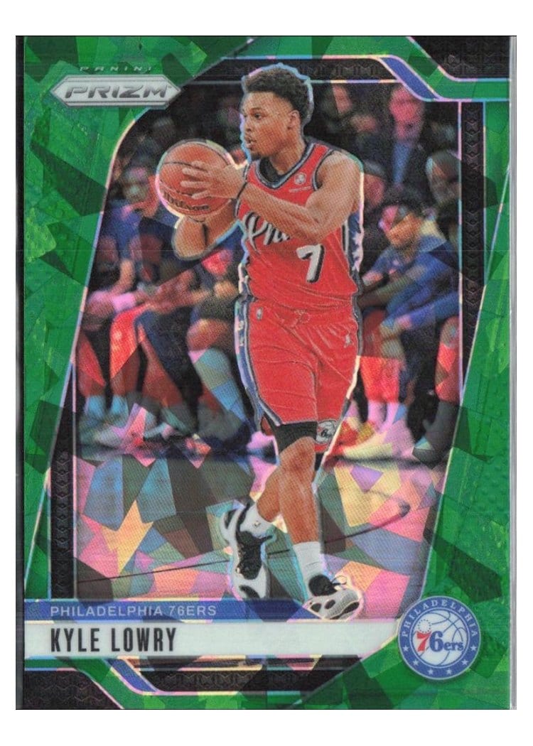 2024-25 Panini Prizm Base Set Kyle Lowry Green Ice #210 card