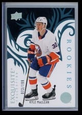 2024-25 Upper Deck Ice Exquisite Collection Rookies Kyle MacLean #R-35 card