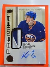 2024-25 Upper Deck Premier Acetate Auto Patch Rookies Kyle MacLean #AR-KM