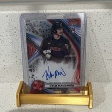 2024 Bowman's Best Best of 2024 Autographs Kyle Manzardo #B24-KM card