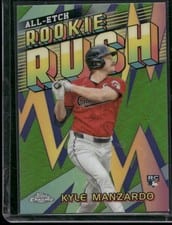 2024 Topps Chrome Update All-Etch Rookie Rush Kyle Manzardo #CAERU-10 card
