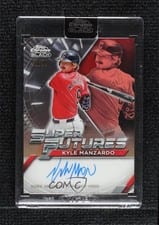 2025 Topps Chrome Black Super Futures Autographs Kyle Manzardo #FSA-KM card