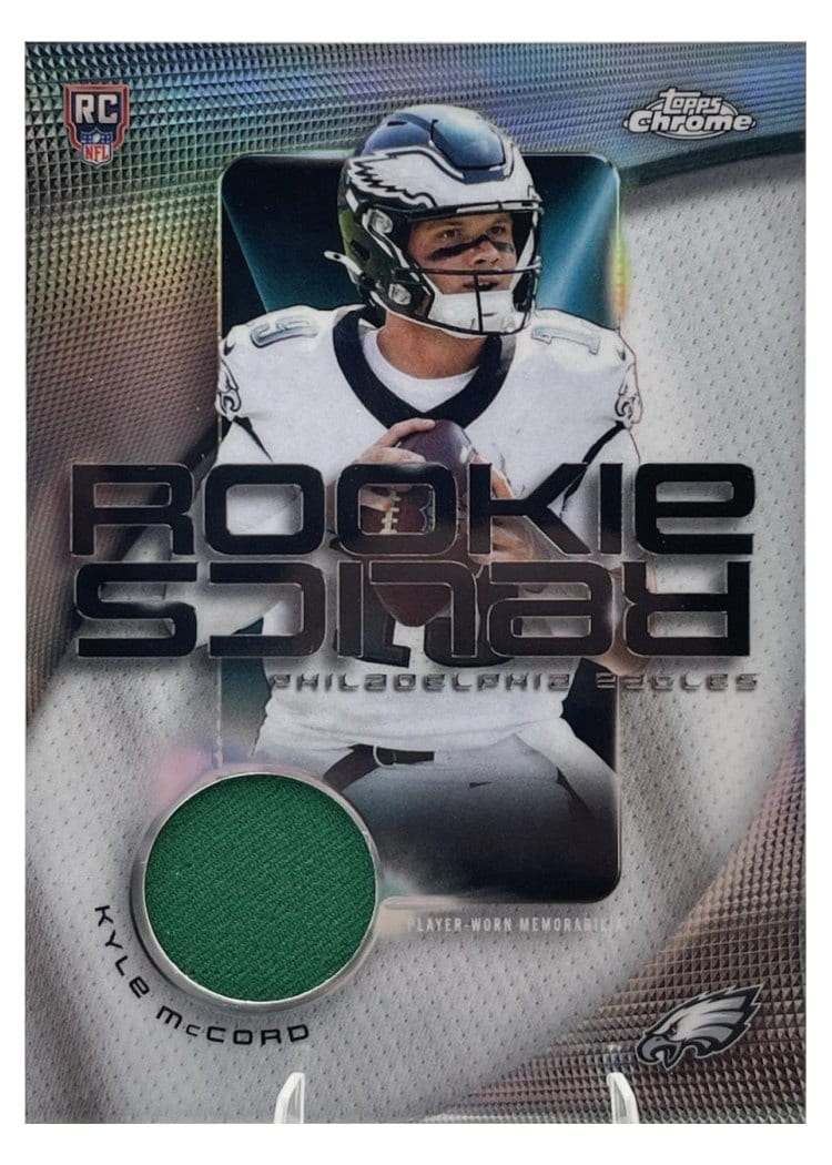 2025 Topps Chrome Rookie Relics Kyle McCord #RR-KM card