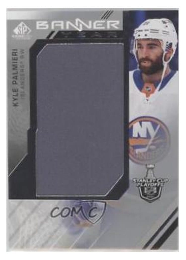 2021 SP Game Used NHL Stanley Cup Playoffs Banner Year Relics Kyle Palmieri #BYSC-KP card