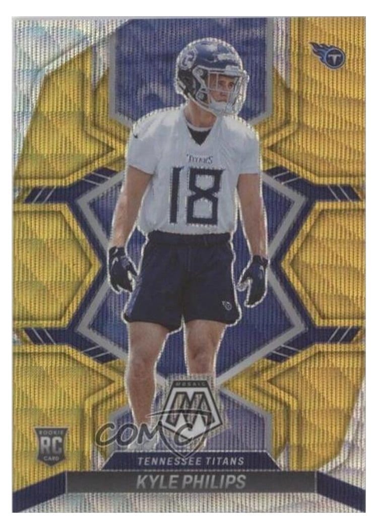 2022 Panini Mosaic Base Set Kyle Philips Gold Wave #346 card
