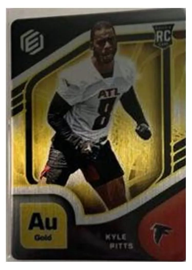 2021 Panini Elements Kyle Pitts Gold #92 card