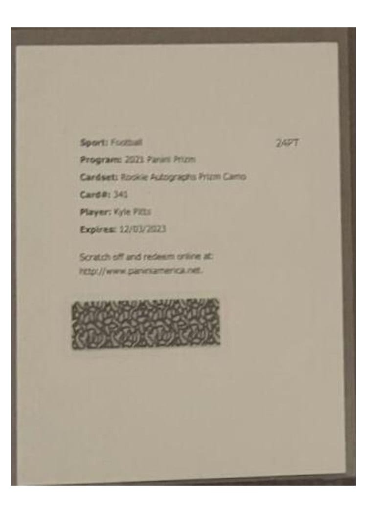 2021 Panini Prizm Base Set Kyle Pitts #341 card