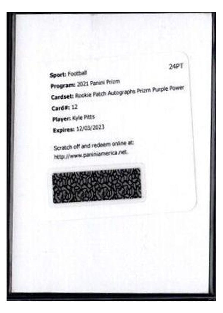 2021 Panini Prizm Base Set Kyle Pitts #341 card