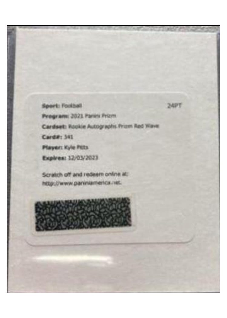 2021 Panini Prizm Base Set Kyle Pitts #341 card