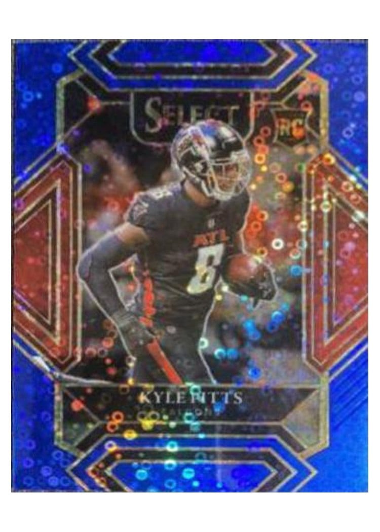 2021 Panini Select Base Set Kyle Pitts Blue Disco #246 card