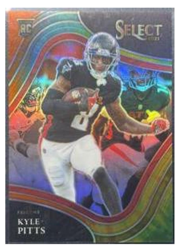 2021 Panini Select Base Set Kyle Pitts Tie Dye #346 card