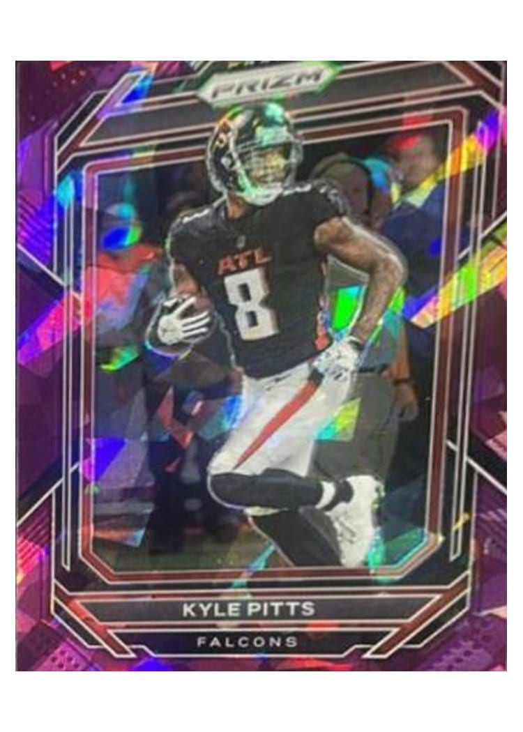 2022 Panini Prizm Base Set Kyle Pitts Purple Ice #14 card