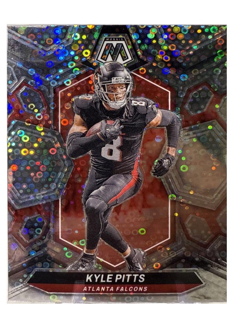 2024 Panini Mosaic Base Set Kyle Pitts No Huddle Silver #11 card