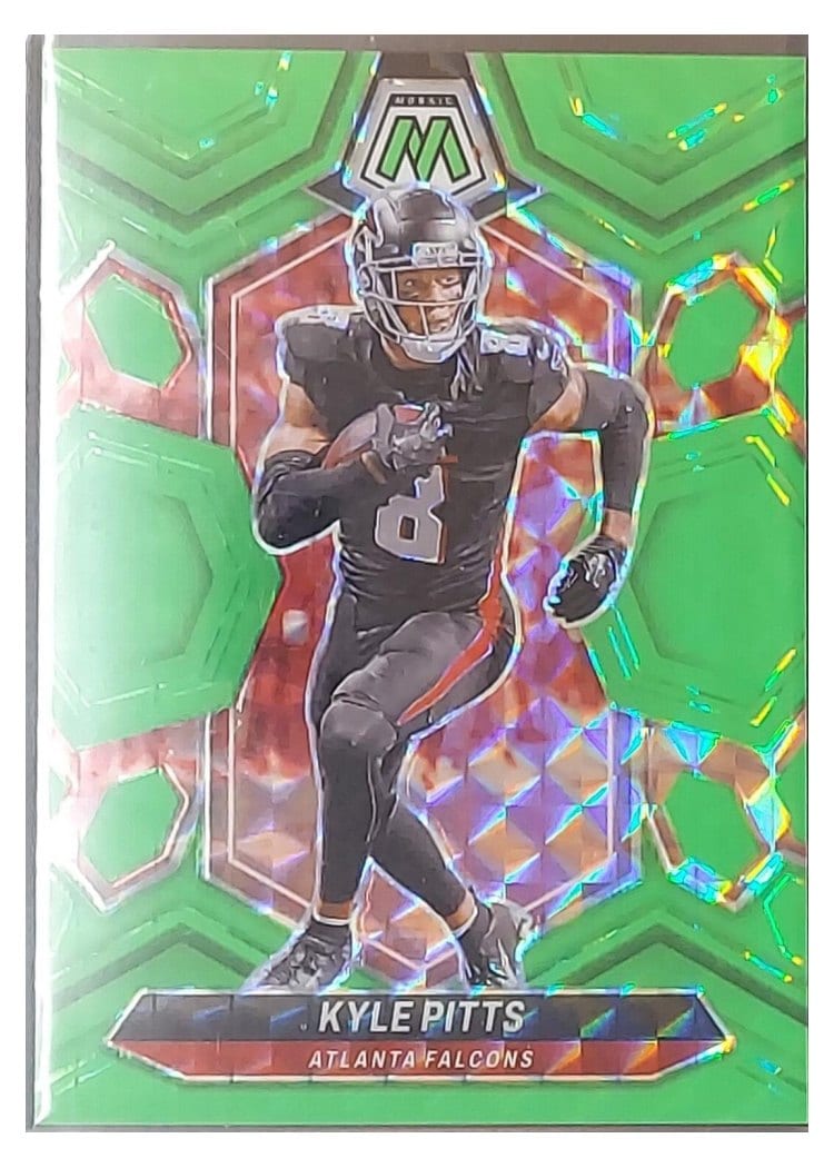 2024 Panini Mosaic Base Set Kyle Pitts Green Fluorescent #11 card