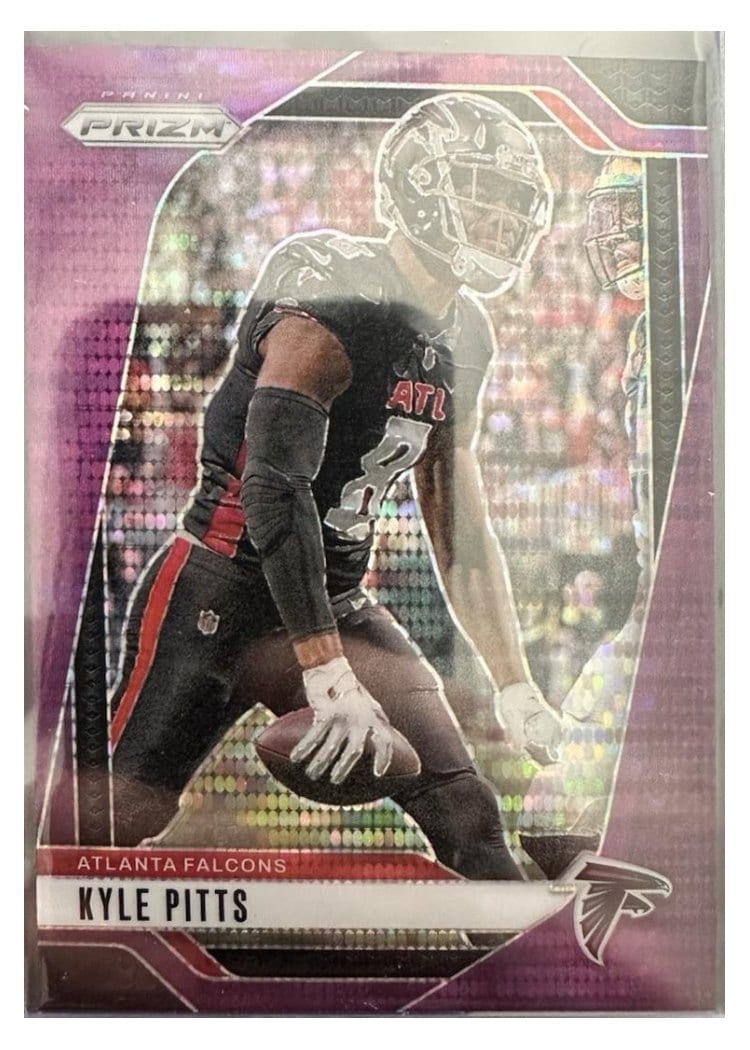 2024 Panini Prizm Base Set Kyle Pitts Purple Pulsar #13 card
