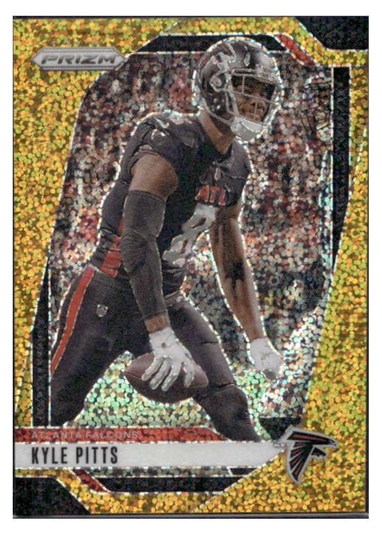 2024 Panini Prizm Base Set Kyle Pitts Gold Sparkle #13 card