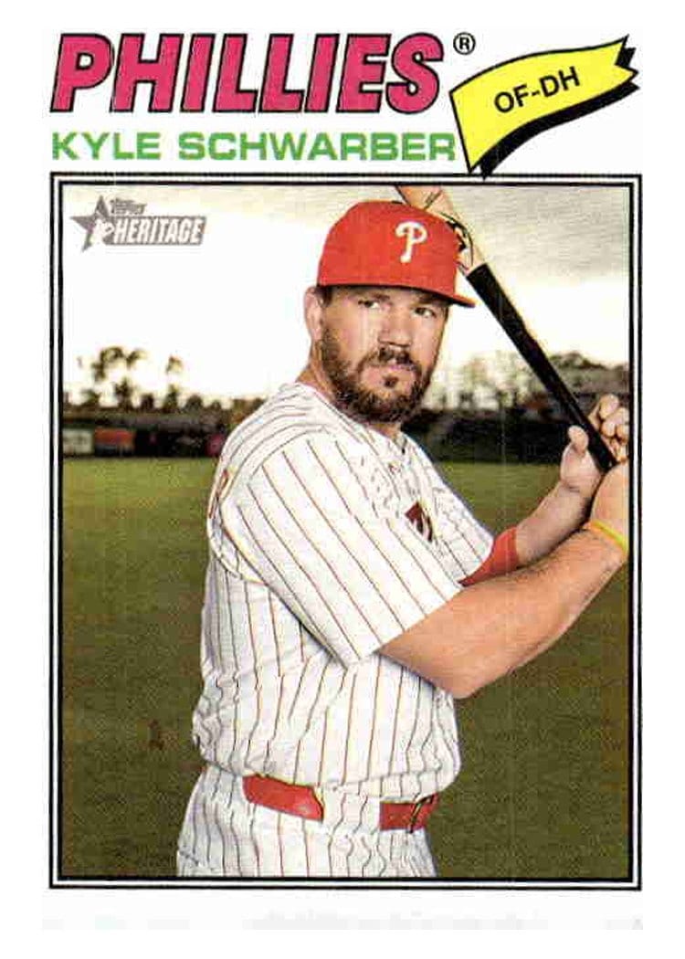 2026 Topps Heritage Base Set Kyle Schwarber #159 card