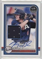 2025 Panini Stars & Stripes USA Baseball Alumni Signature Materials Kyle Teel #USA-KT card