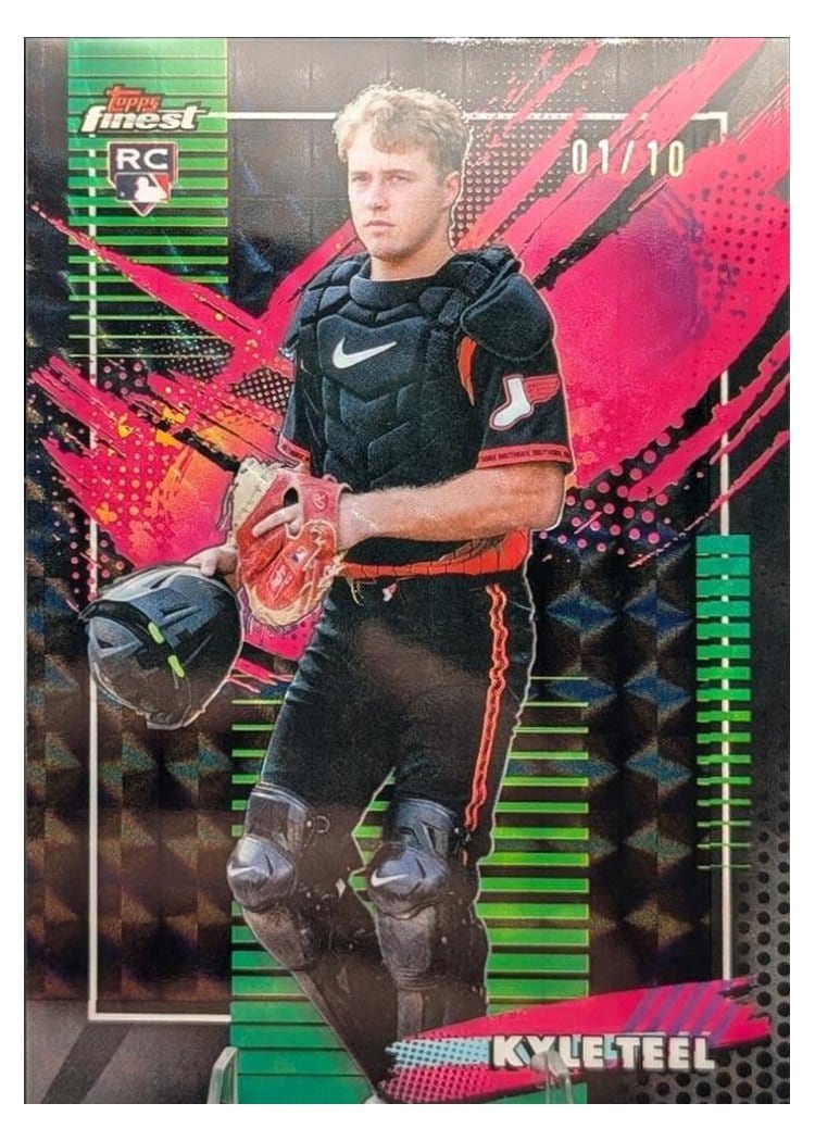 2026 Topps Finest Kyle Teel Black Geometric Refractor #267 card