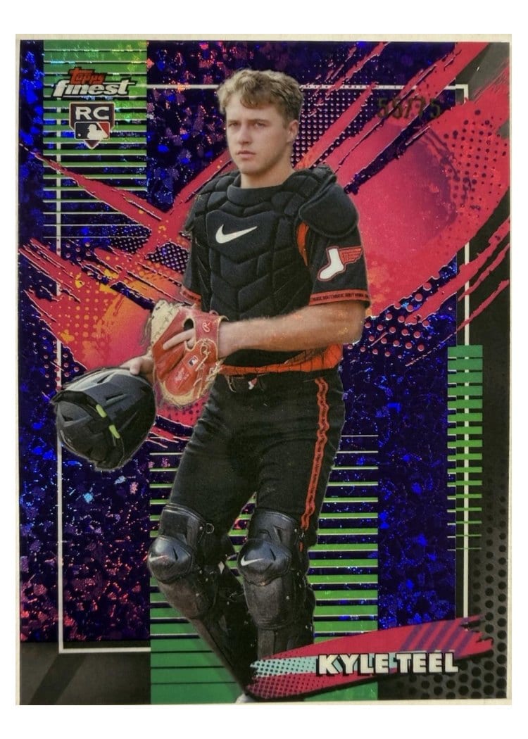 2026 Topps Finest Kyle Teel Purple Mini Diamond Refractor #267 card