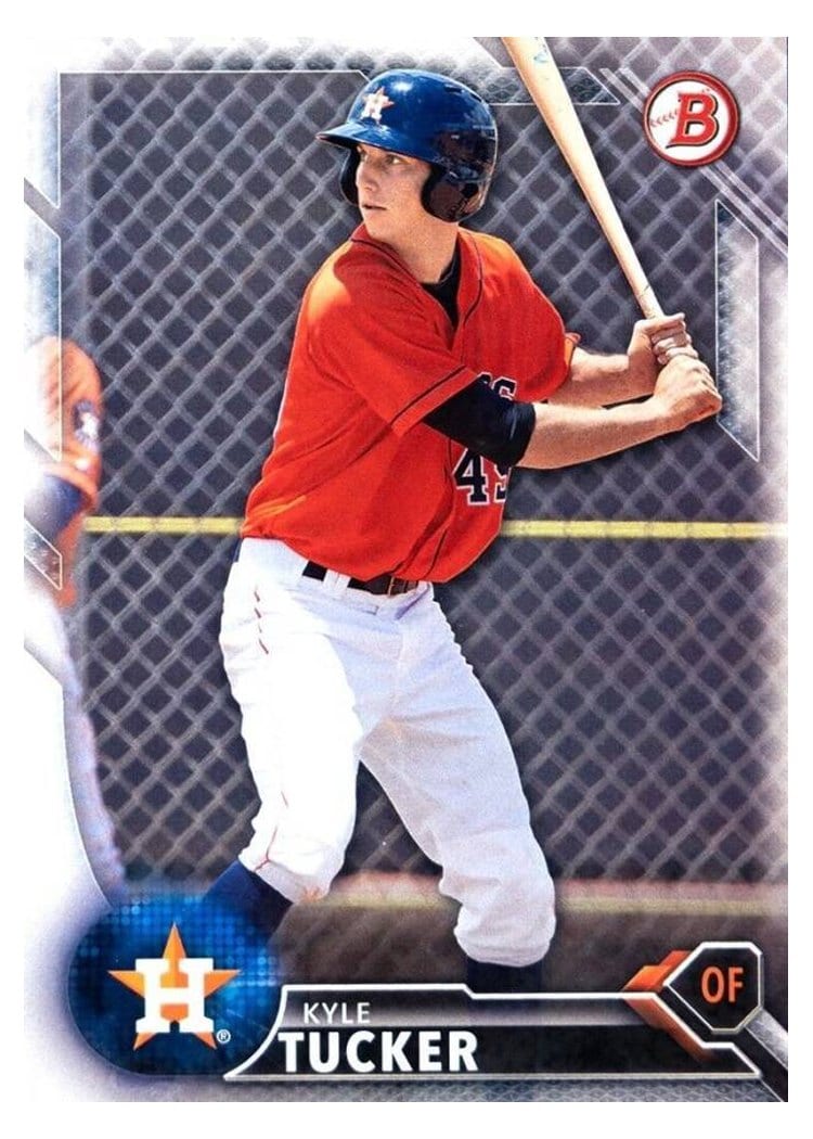 2016 Bowman Prospects Kyle Tucker #BP60 card