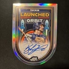 2025 Topps Cosmic Chrome Launched Into Orbit Autographs Kyle Tucker #LIOA-KT card