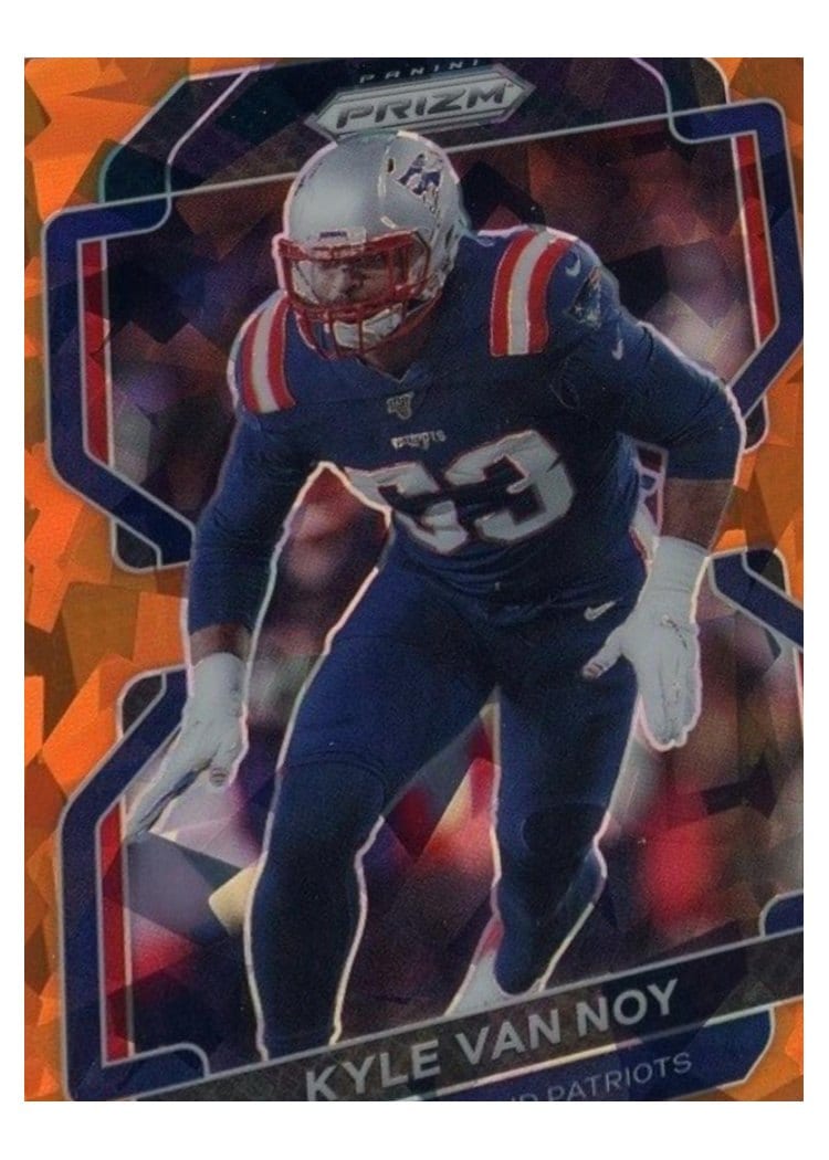 2021 Panini Prizm Base Set Kyle Van Noy Orange Ice Prizm #101 card