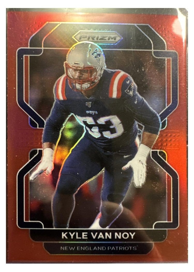 2021 Panini Prizm Base Set Kyle Van Noy Red Shimmer #101 card