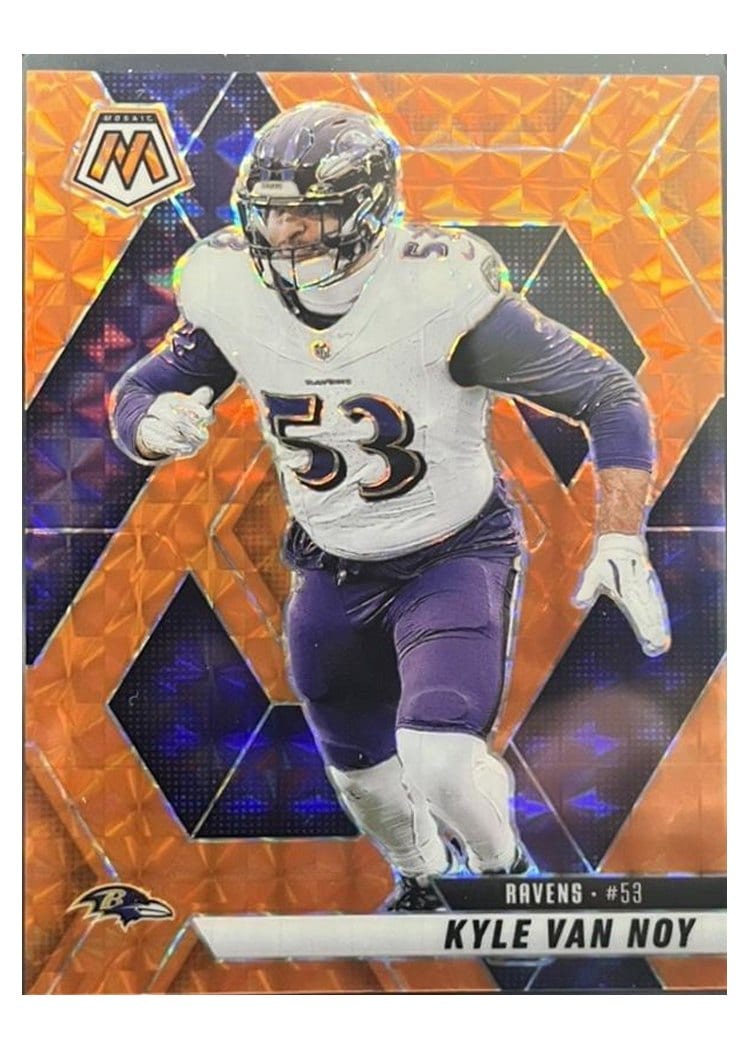 2025 Panini Mosaic Base Set Kyle Van Noy Orange #13 card