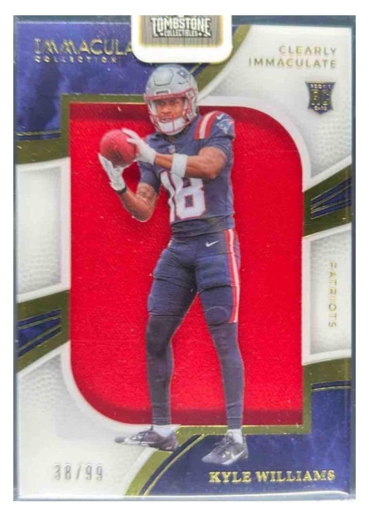 2025 Panini Immaculate Clearly Immaculate Rookie Jerseys Kyle Williams #20