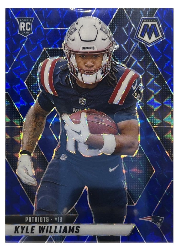 2025 Panini Mosaic Base Set Kyle Williams Blue Sparkle #353 card