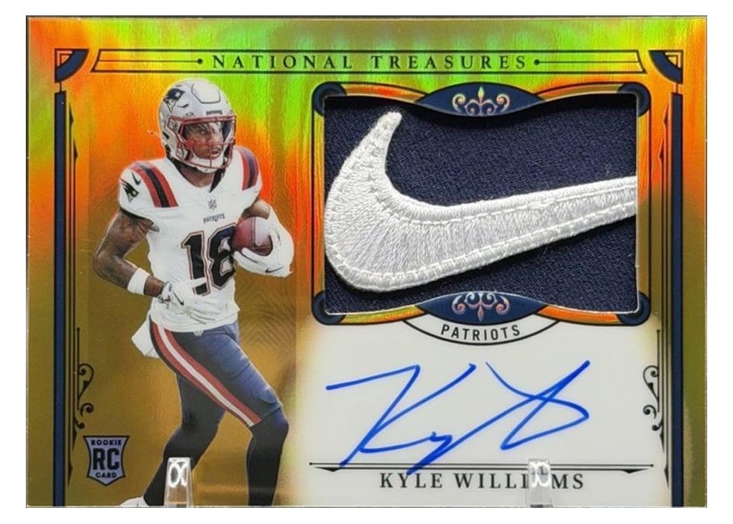 2025 Panini National Treasures Rookie Patch Autographs Kyle Williams #181 card