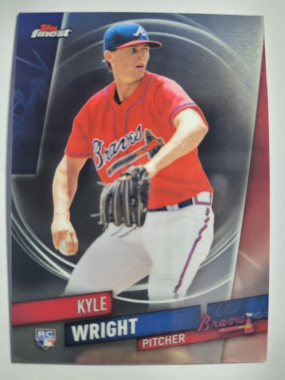2019 Topps Finest Kyle Wright #87 card