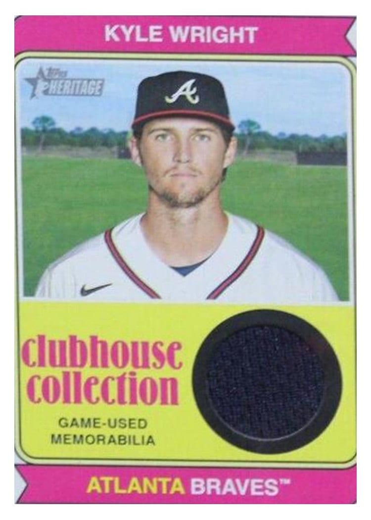 2023 Topps Heritage Clubhouse Collection Relics Kyle Wright #CCR-KW card