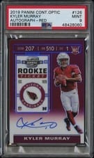 2019 Panini Contenders Optic Kyler Murray Autograph Red #126 card