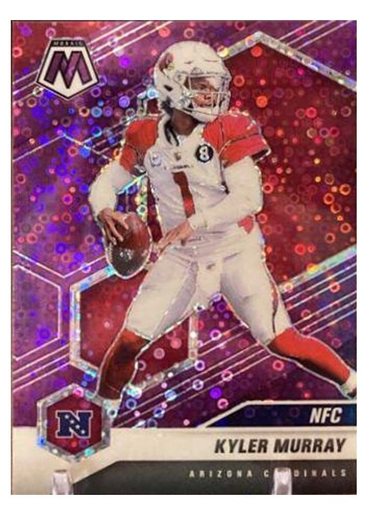 2021 Panini Mosaic Base Set Kyler Murray No Huddle Purple Mosaic #204 card